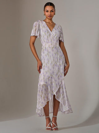 Wrap Midaxi Dress, Multi Floral