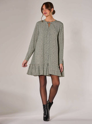 Long Sleeve Shirt Dress, Khaki Spot