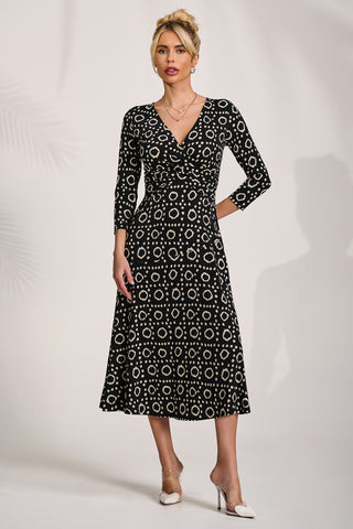 Fit and Flare Jersey Midi Dress