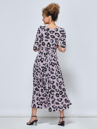 Ozella Jersey Floral Print Maxi Dress, Pink Floral